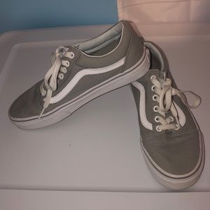 Grey old skool vans